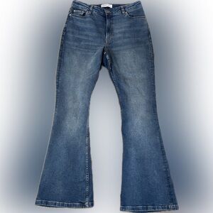 Women's Blue Flared Jeans